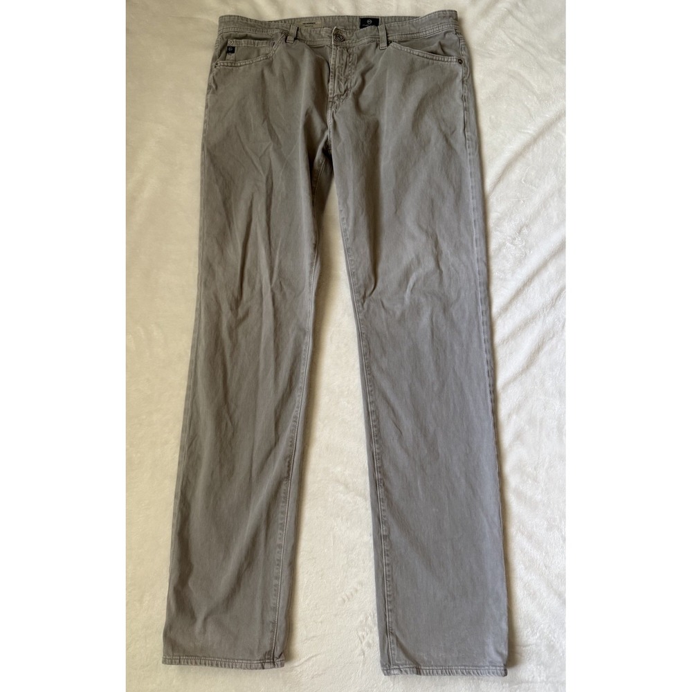 AG Graduate Jeans Mens 36x36 Gray Tailored Leg Stretch Twill Pants